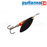 Вращающаяся блесна Mepps Aglia Long №1+, 6 гр (Black)