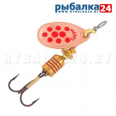 Вращающаяся блесна Mepps Comet Decoree №1, 3,5 гр (Copper Red Dot)