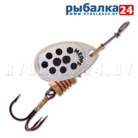 Вращающаяся блесна Mepps Comet Decoree №1, 3,5 гр (Silver Black Dot)