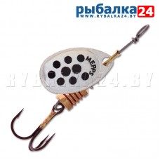 Вращающаяся блесна Mepps Comet Decoree №1, 3,5 гр (Silver Black Dot)