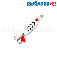 Колеблющаяся блесна Robinson Fighter 19 гр (Silver Black)