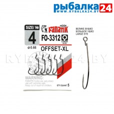 Офсетные крючки Fanatik FO-3312 XL №4 (23мм) упак./5шт