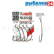 Офсетные крючки Fanatik FO-3312 XL №2/0 (39мм) упак./4шт