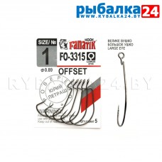 Офсетные крючки Fanatik FO-3315 №1 (40 мм) упак./5шт