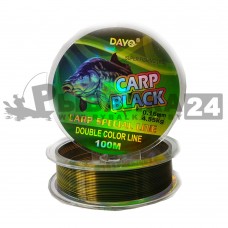 Монофильная леска DAYO CARP BLACK 100м, 0.18 мм 5.40 кг, желто-коричневая