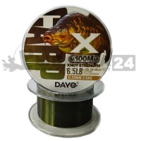 Монофильная леска DAYO X-CARP 100м, 0.28 мм, 10.20 кг, 3D зеленая