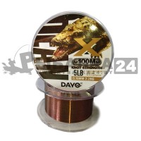 Монофильная леска DAYO DEAN 100м, 0.30 мм, 7.20 кг, коричневая