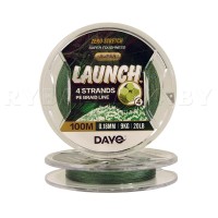 Плетеный шнур DAYO LAUNCH X4 100м, 0.18 мм, 9 кг, зелёный Плетеный шнур DAYO LAUNCH X4 100м, 0.18 мм, 9 кг, зелёный