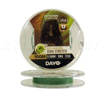 Плетеный шнур DAYO A ADVANCED X8 100м, 0.16 мм, 10 кг, зелёный Плетеный шнур DAYO A ADVANCED X8 100м, 0.16 мм, 10 кг, зелёный